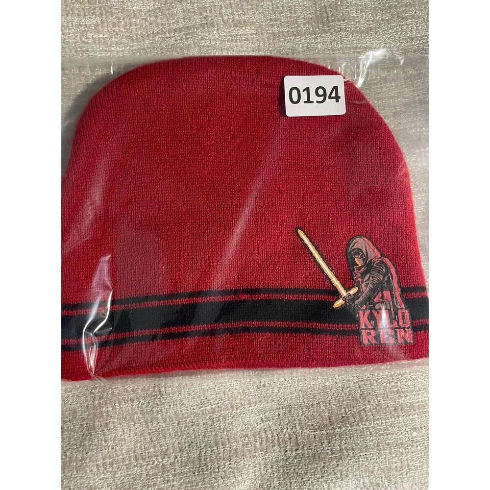 Star Wars Beanie Hat Youth Red Kyle Ren